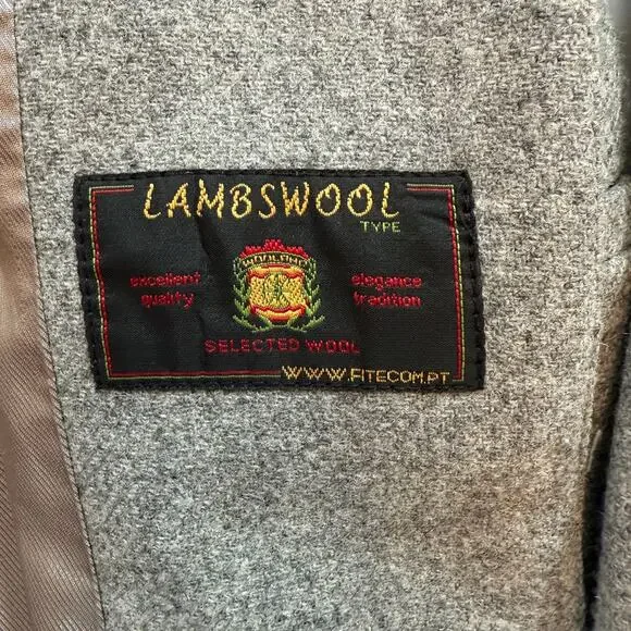 Zara Basic Collection Grey Lambswool Longline Coat Blazer Jacket XS - Picture 4 of 16